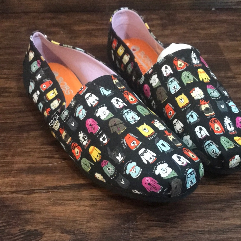 Bobs dog print memory foam Women’s 9.5